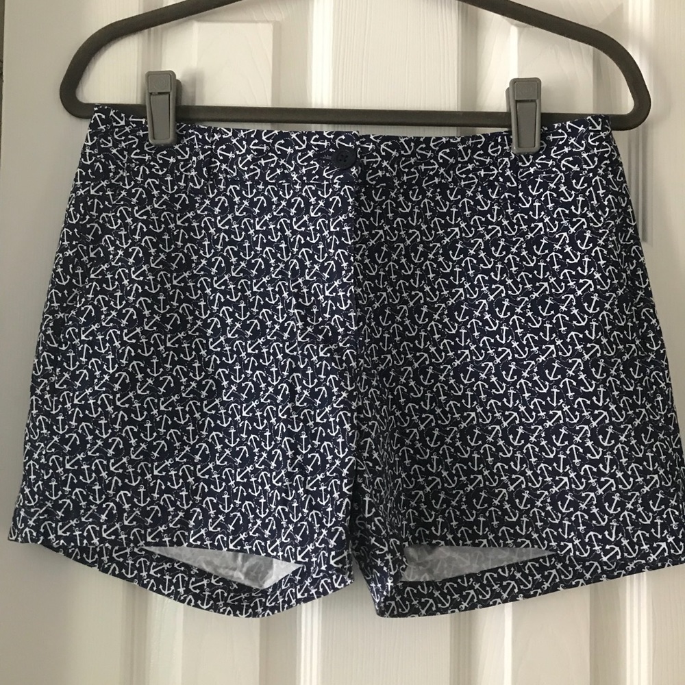 Nautical Blue & White Anchor Shorts